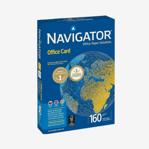 Navigator A4 160gsm Office Card Copier Paper Set, 5 x 250-Sheets
