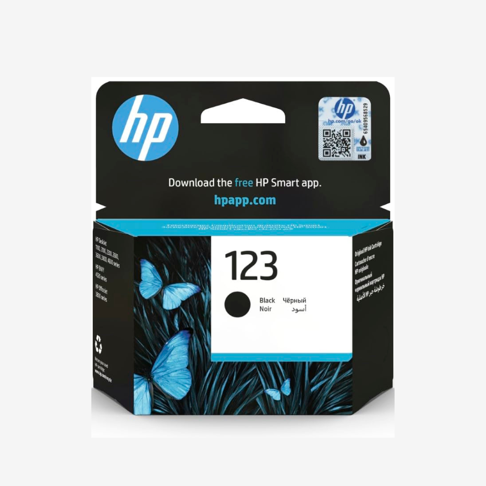 HP 123 Black Ink Cartridge