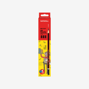 Nataraj Pencil 621 Ruby Eraser Tipped HB Pencils