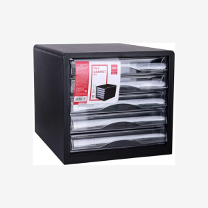 Deli 9775, Document Cabinet 5 Drawers, Black