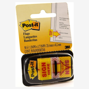 Post-it Sign Here 680-9 3M