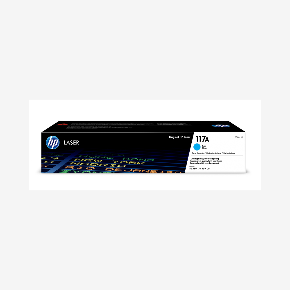 HP 117A Cyan Toner Cartridge – (W2071A) - Image 3