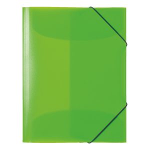 Herma Folder A4 with elastic fastener PP, Neon Green