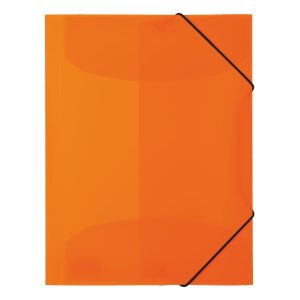 Herma Folder A4 with elastic fastener PP, Neon Orange