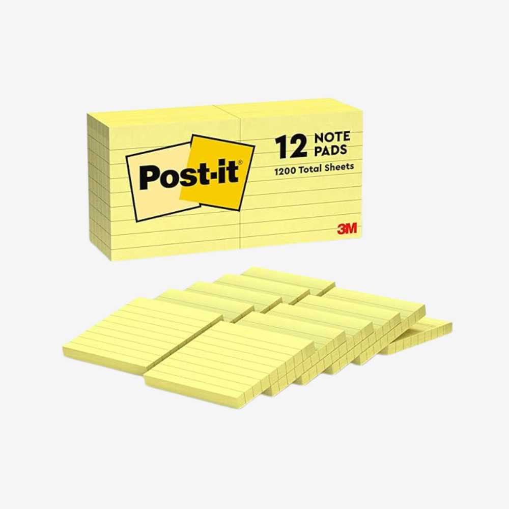 Post it Pad 3X3in 3M With Line (12Pads)
