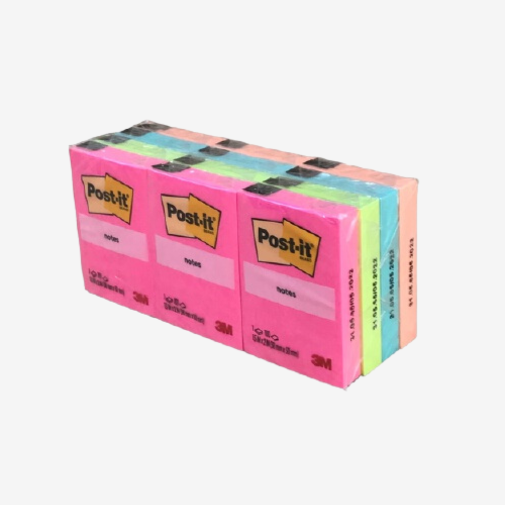 Post-it® Notes 653AN 34.9mm X 47.6mm Mix (12Pads) - Image 2