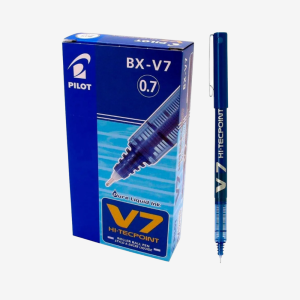 V7 HI-TECPOINT Roller Ball Pen (PK12pc) BLUE