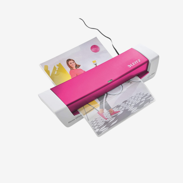 Leitz A4 Ilam Home Office Laminator – Pink