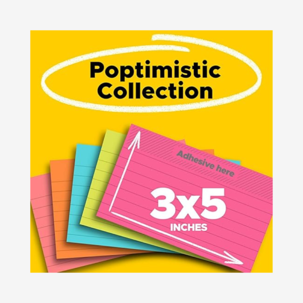 Post-it® Notes 655-5PK 76mm X 127mm Mix (5Pads) - Image 3