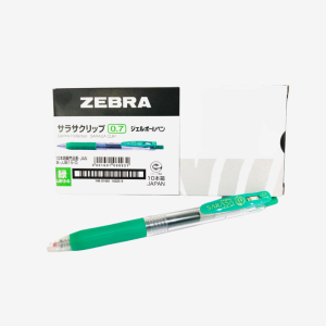Zebra Sarasa Clip Pen (0.7) Green (JJB15-GR) PK10pcs