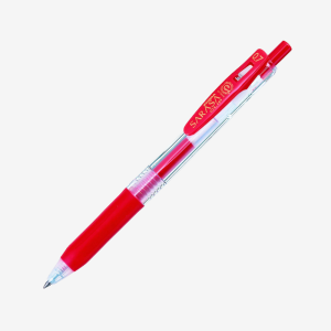 Zebra Sarasa Clip Pen (0.7) Red (JJB15-RD)