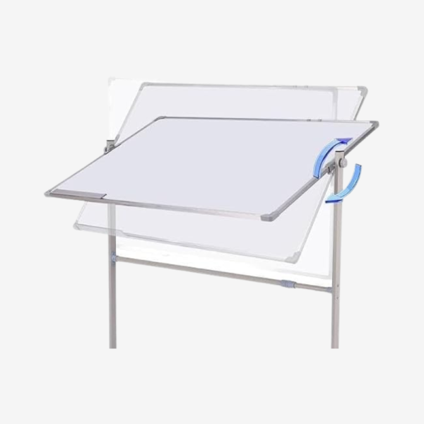Whiteboard with stand 2 in 1 Rotatable Board 90x120cm, Double Sided Magnetic Whiteboard on Wheels for Office, Classroom, School & Home - Image 3