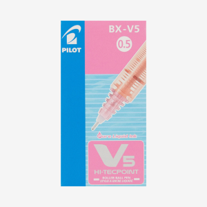 V5 HI-TECPOINT Roller Ball Pen (PK12pc) PINK