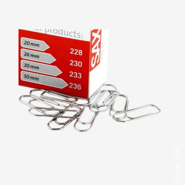 SAX Paper Clip 233 (30mm) BOX/10pkt - Image 2