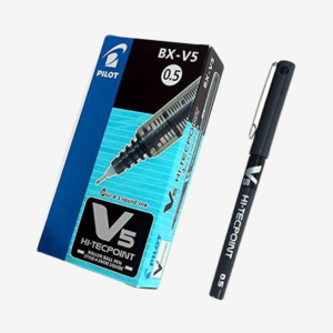 V5 HI-TECPOINT Roller Ball Pen (PK12pc) BLACK
