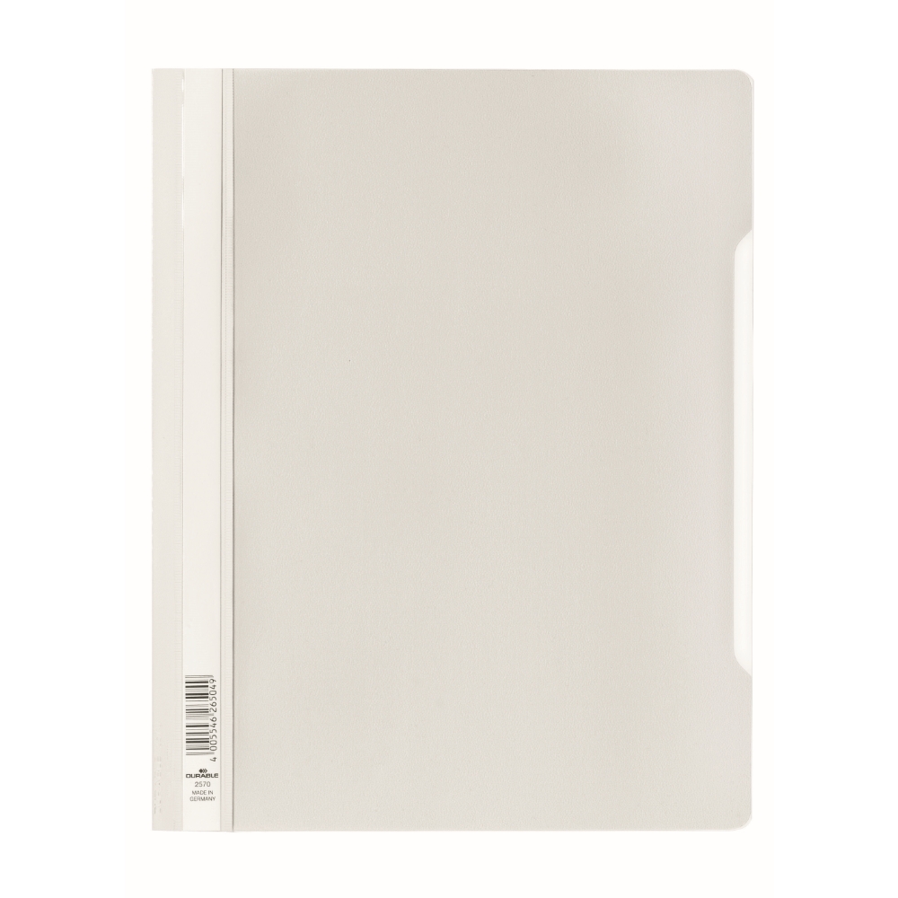 Durable 2570-02 Clear View Folder, White