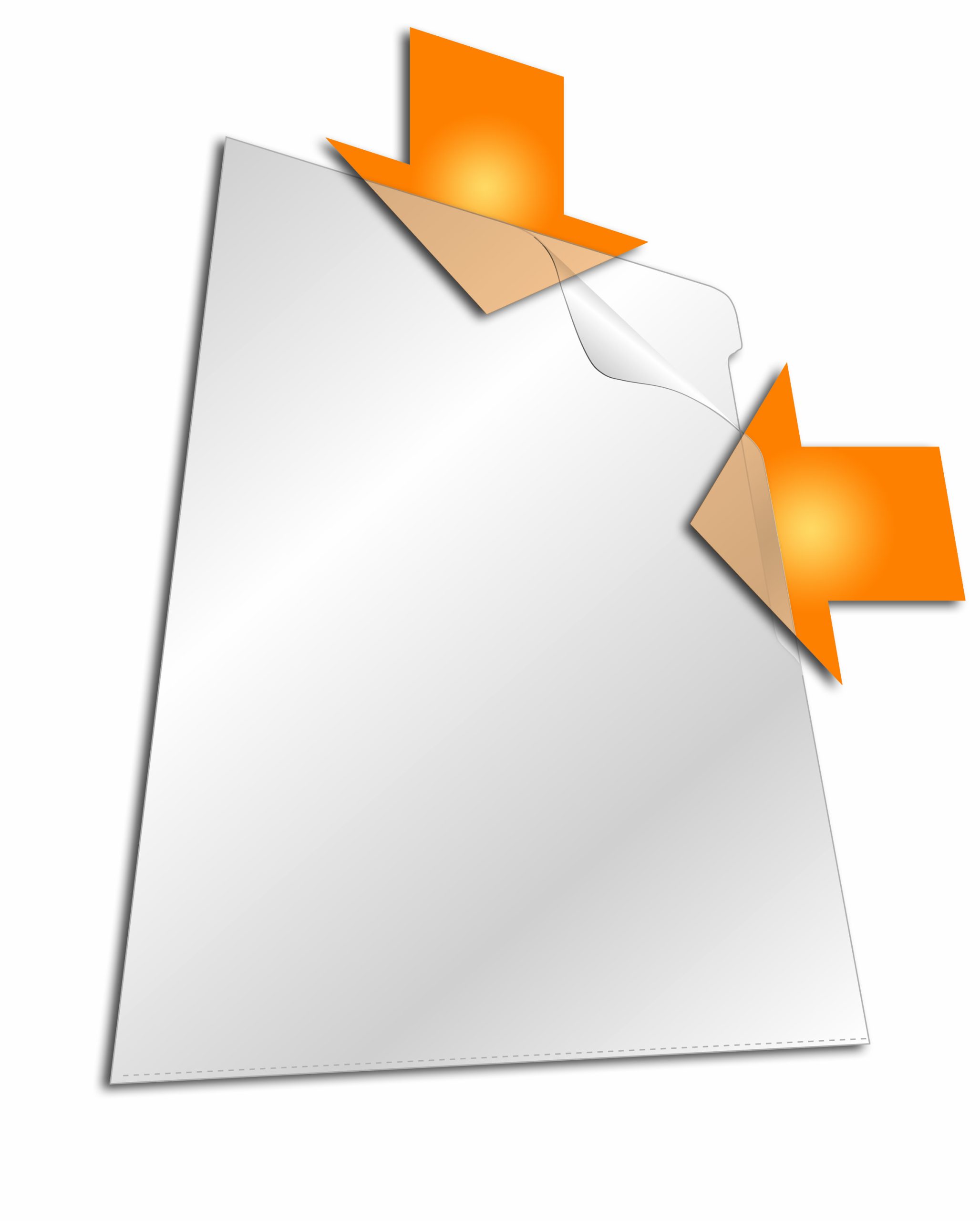Durable 2339-19 Transparent L Shape Folder, 50 Pieces per Pack - Image 2