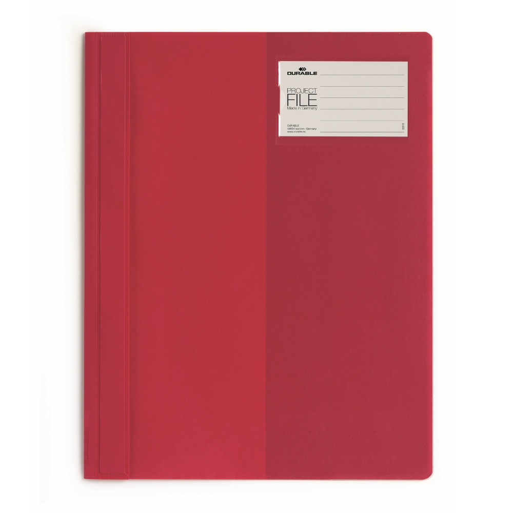 Durable 2745-03 Clear View Project File, A4 Size, Red
