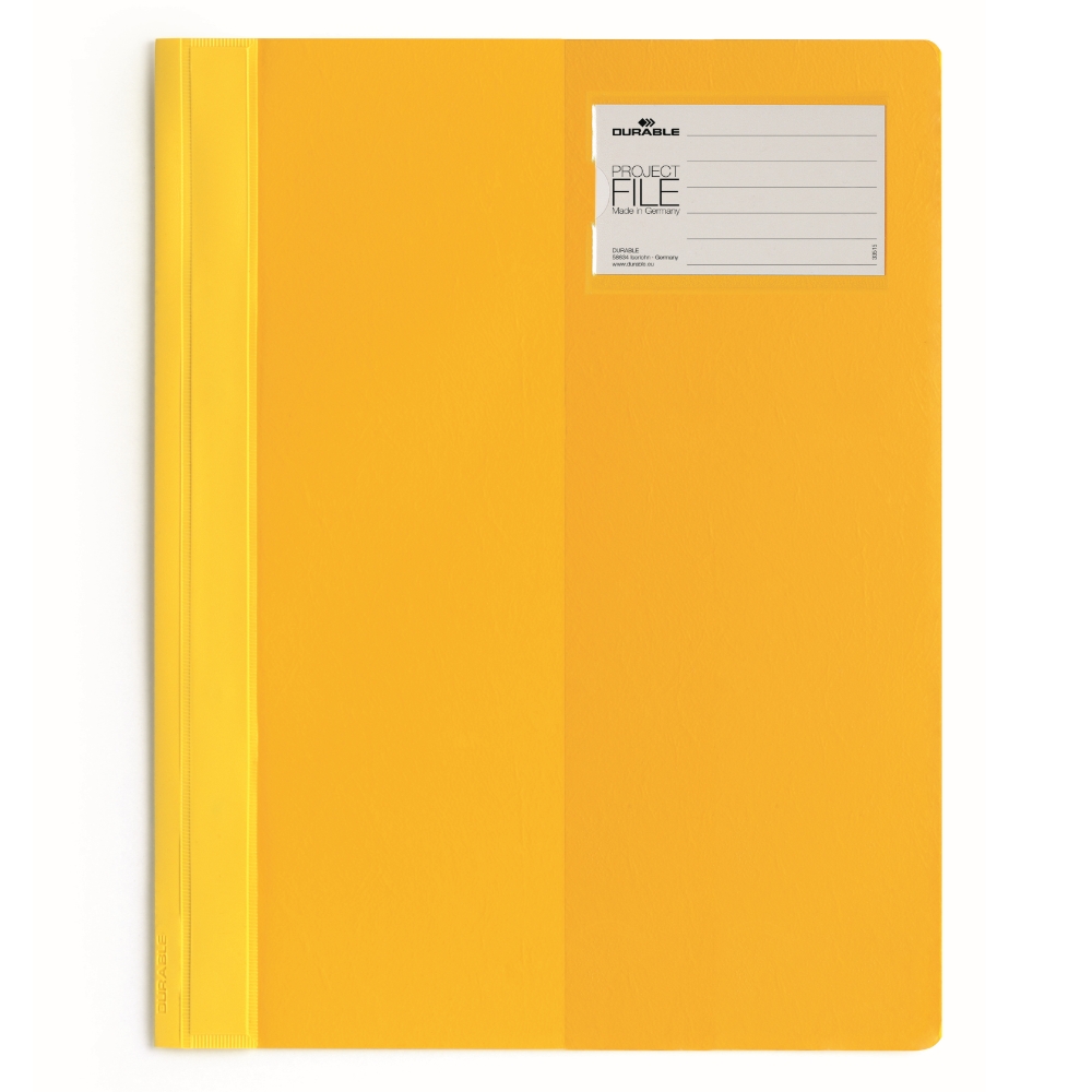 Durable 2745-04 Clear View Project File, A4 Size, Yellow