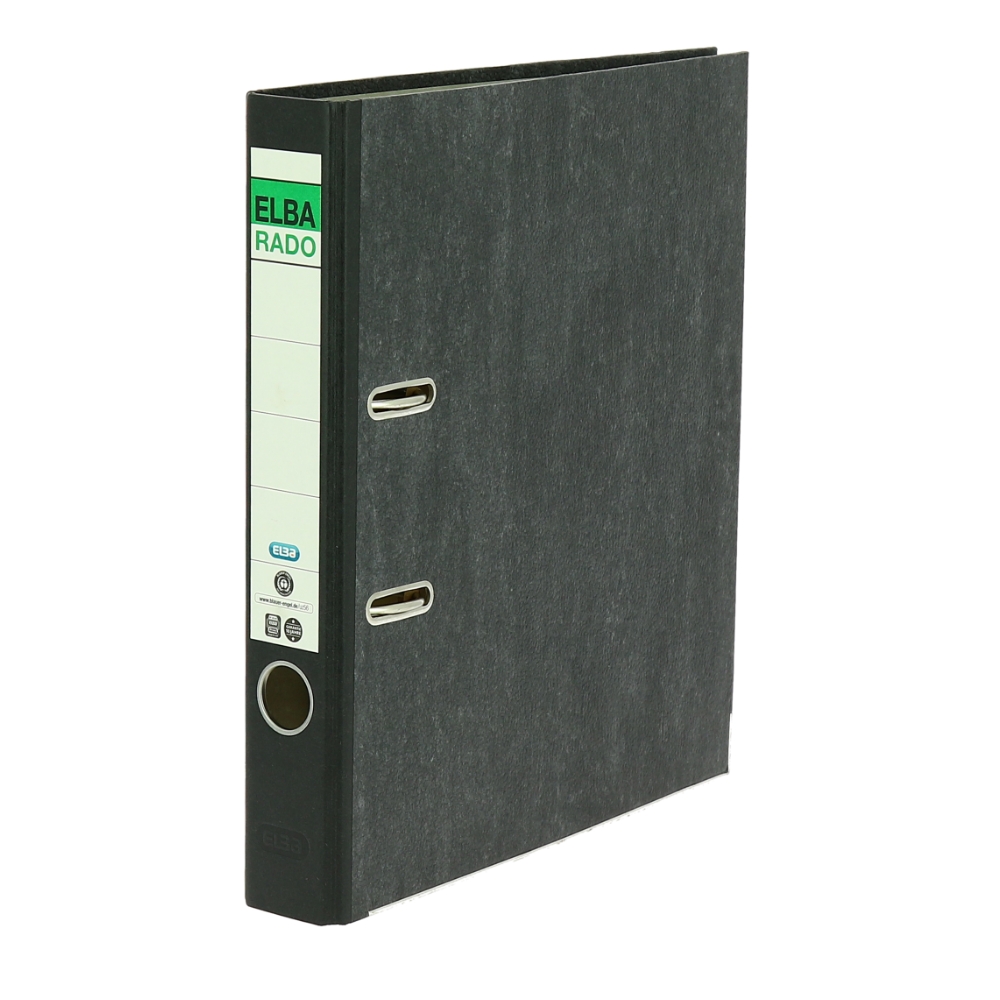 Elba Box File Full Scape Size 5cm Narrow, Black, 10904