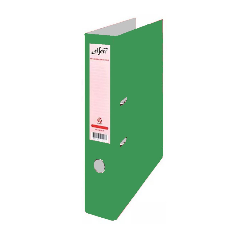 Elfen 1202 PP Box File Full Scape, Green