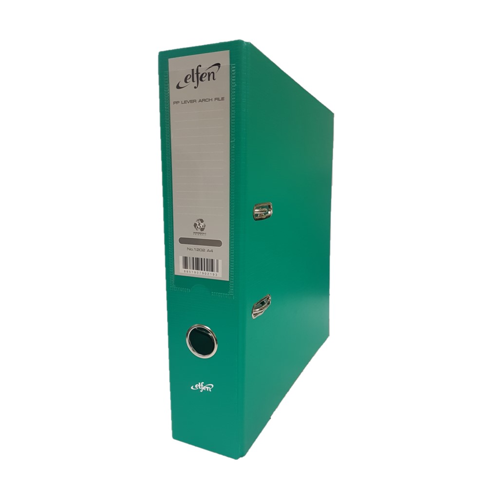 Elfen 1202 Box File PVC A4 Size Green