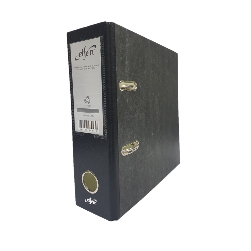 Elfen 999 Box File Card Board A5 Size Black - Image 2