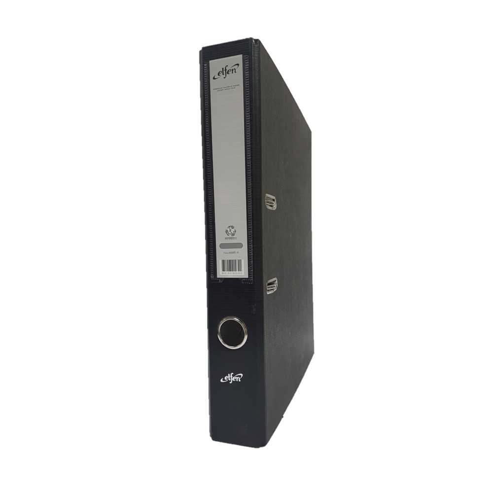 Elfen 995 Box File Card Board Full Scape Size Narrow Spine 2" Inch Width Black - Image 3