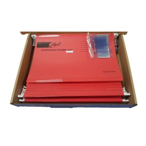 Elfen 927 Deluxe Suspension Folder Fullscape Size Pack of 50 Pieces Red