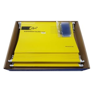 Elfen 927 Deluxe Suspension Folder Fullscape Size Pack of 50 Pieces Yellow