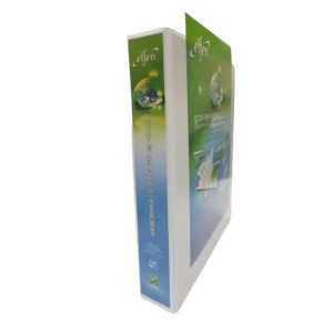 Elfen 9238D PP Ecosmart Ring Binder with 1.5 Inch Width and 2 Ring, White