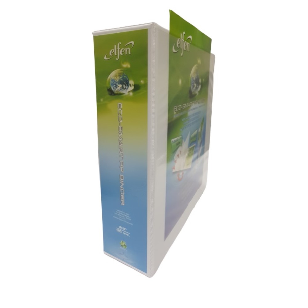 OLFA 9265D Elfen PP Ecosmart Ring Binder with 2.5 Inch Width and 2 Ring, White - Image 4