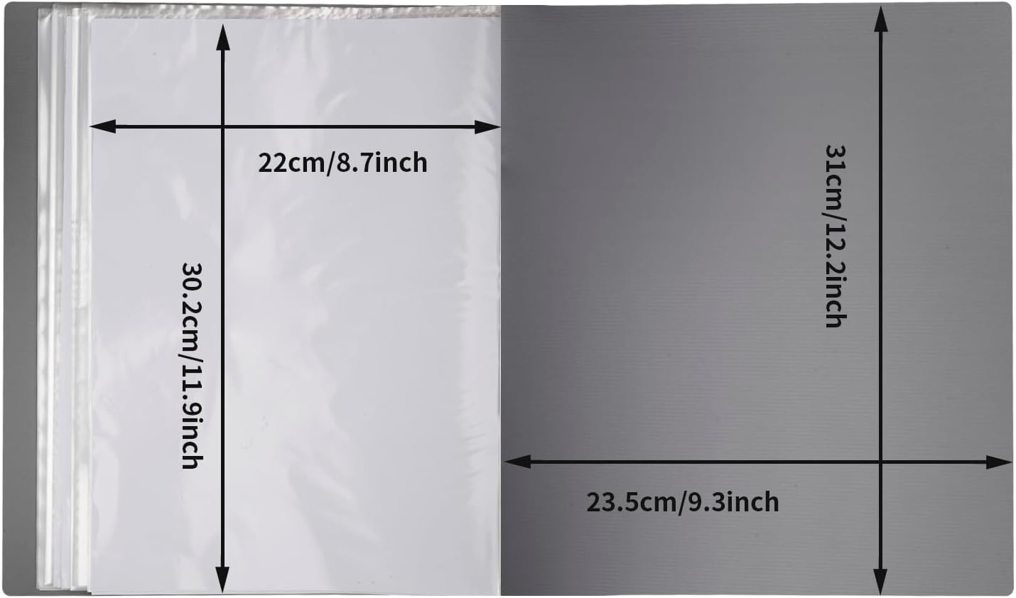 Perfekt US-A60 A4 Presentation Display Book / Clear Book - 60 Pockets - Image 3