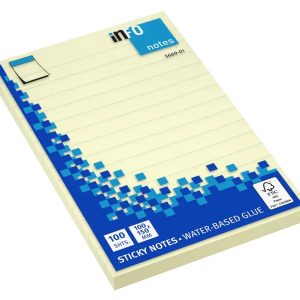 inFO 5669-01 100x150mm Sticky Notes (4x6) Lined