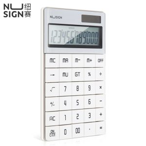 deli ENS041 Calculator, 165.3×103.2×14.7mm, 12 digits, White