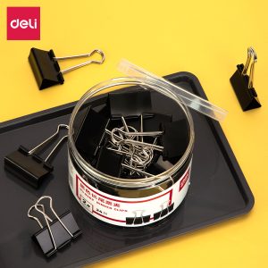 deli 8562 Effortless Binder Clip, 41mm, Black