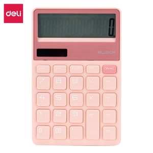 deli ENS042 Nusign Calculator, 163.6*106*19mm, Pink