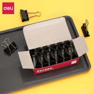deli 9543 Effortless Binder Clip, 32mm, Black