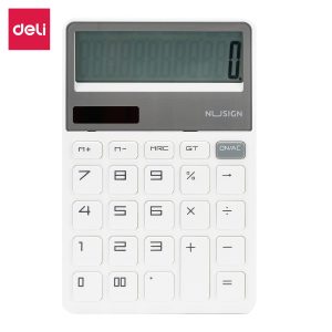 deli ENS042 Nusign Calculator, 163.6*106*19mm, White