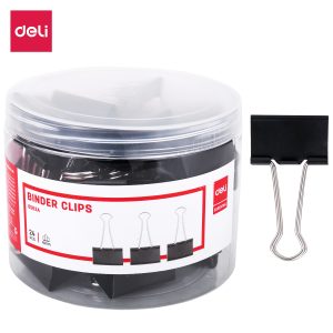 deli E8562A Effortless Binder Clip, 41mm, Black