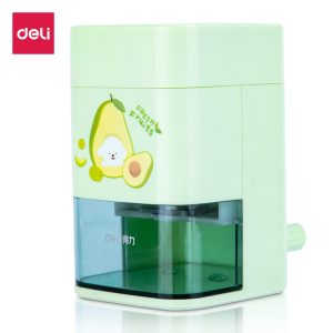 deli 71154 Rotary Pencil Sharpener, Automatic pen, Green