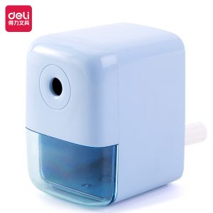 deli 71158 Rotary Pencil Sharpener, Blue