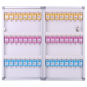 deli 50801 Key Cabinet, 276*63*480mm; 48-bit keyhole, Silver