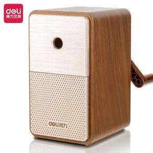 deli 71160 Rotary Pencil Sharpener, For graphite pencil φ8mm, Bronze