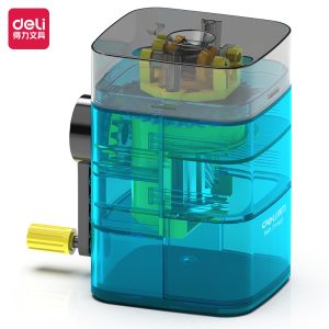deli 71162 Rotary Pencil Sharpener, For graphite pencil φ8mm, Blue