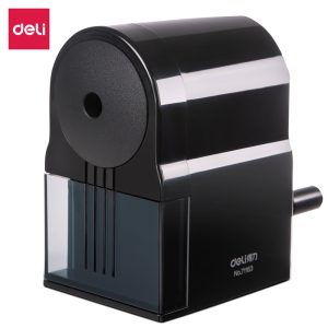 deli 71163 Rotary Pencil Sharpener, φ6.9-8mm, Black