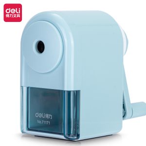 deli 71171 Rotary Pencil Sharpener, Blue