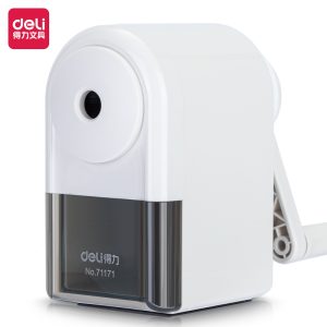 deli 71171 Rotary Pencil Sharpener, Grey