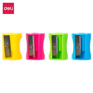 deli E0531 Pencil Sharpener, 1-hole, Assorted Colors