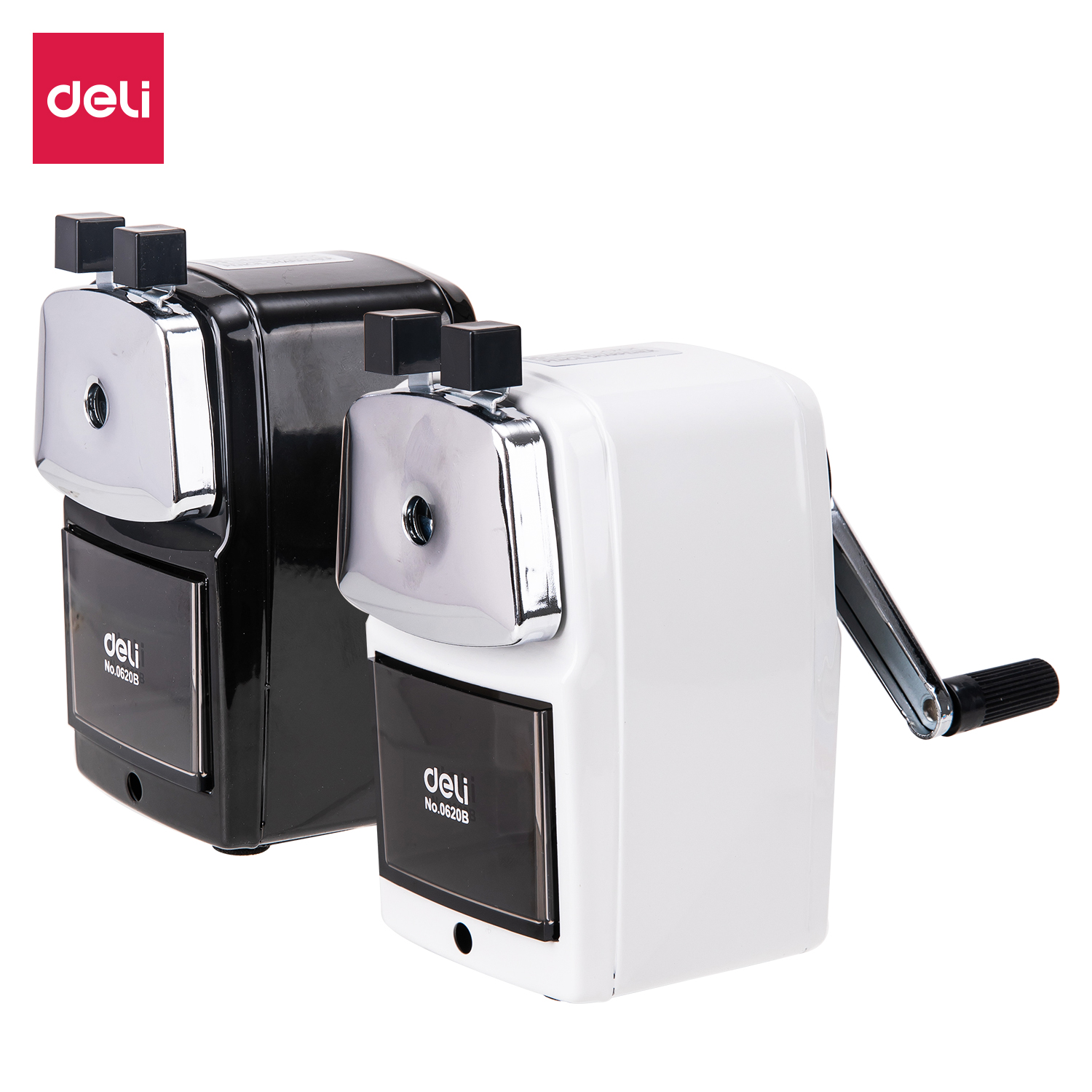 deli E0620B Rotary Pencil Sharpener, 125×73×132mm, Assorted Colors - Style 1